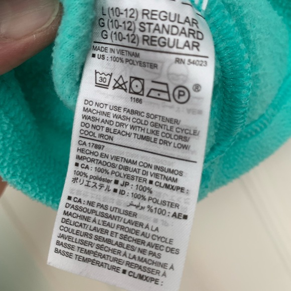 Old Navy girls 1/4 zip sweater size L (10/12), gently used - Picture 6 of 6